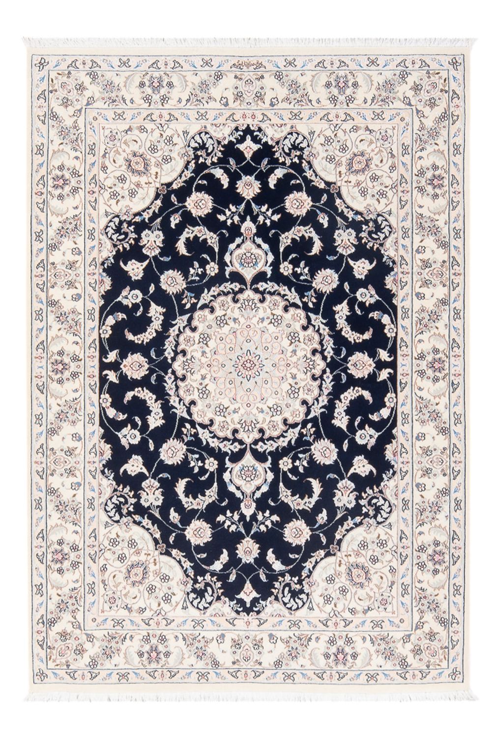 Perserteppich - Nain - Premium - 160 x 110 cm - dunkelblau