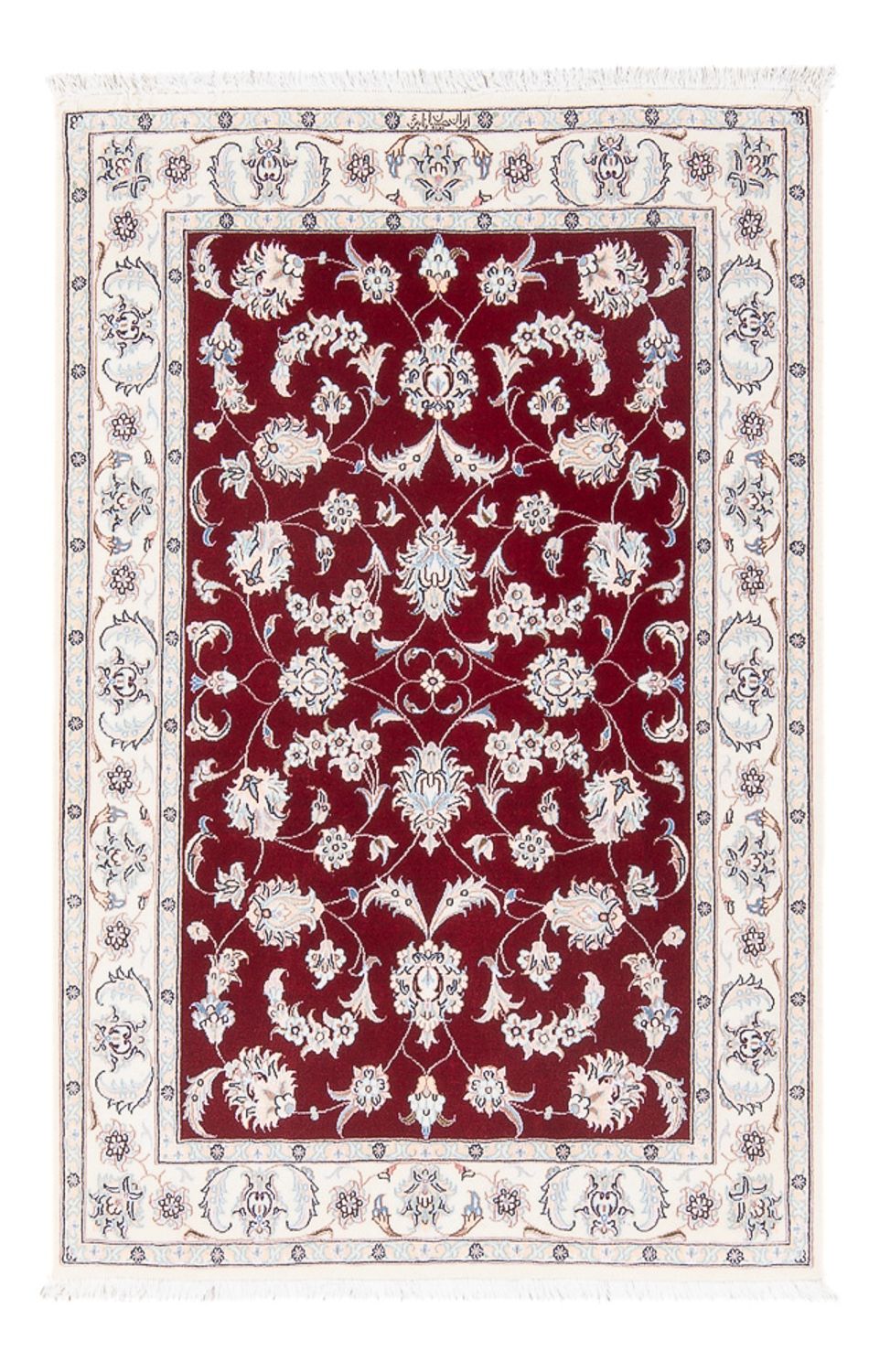 Perserteppich - Nain - Premium - 121 x 82 cm - rot