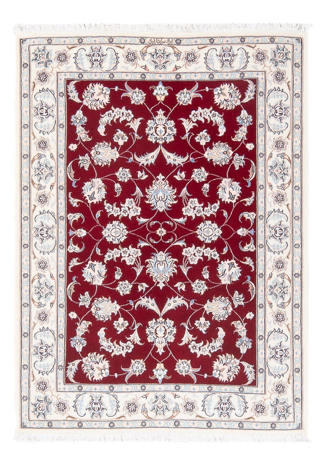 Perserteppich - Nain - Premium - 122 x 82 cm - rot