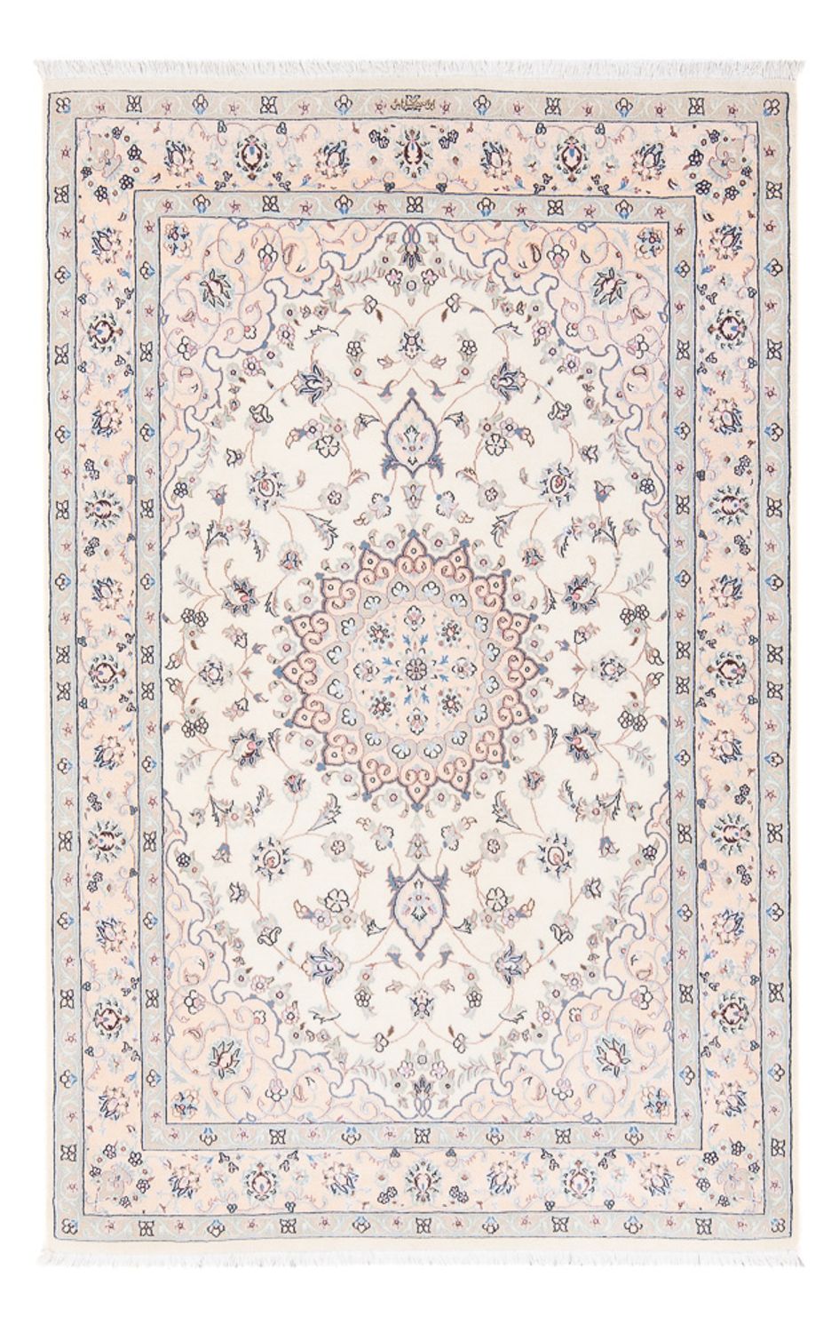 Tapis persan - Nain - Premium - 165 x 108 cm - crème