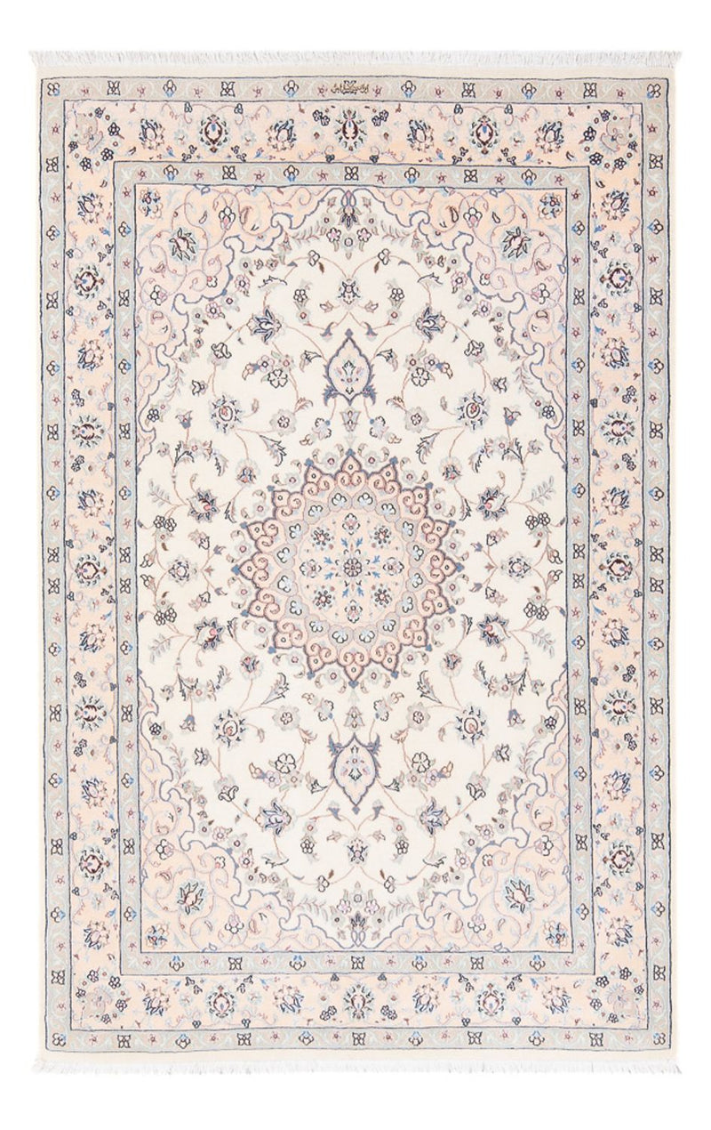 Tapis persan - Nain - Premium - 165 x 108 cm - crème