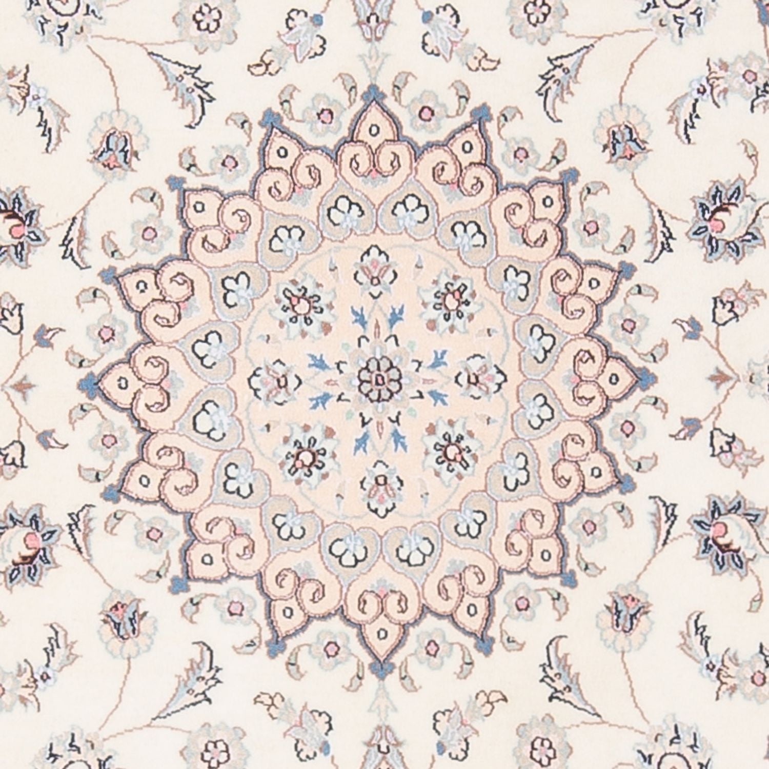 Tapis persan - Nain - Premium - 165 x 108 cm - crème