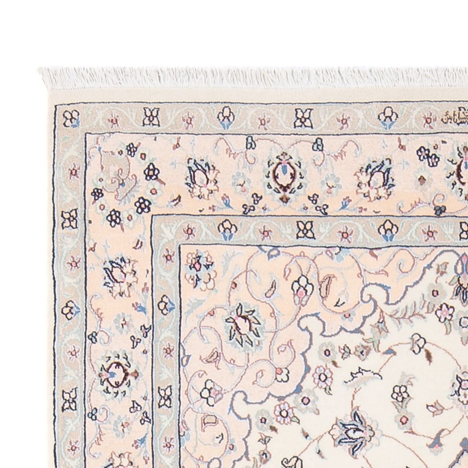 Tapis persan - Nain - Premium - 165 x 108 cm - crème