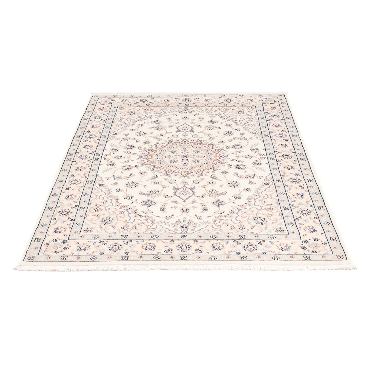 Tapis persan - Nain - Premium - 165 x 108 cm - crème