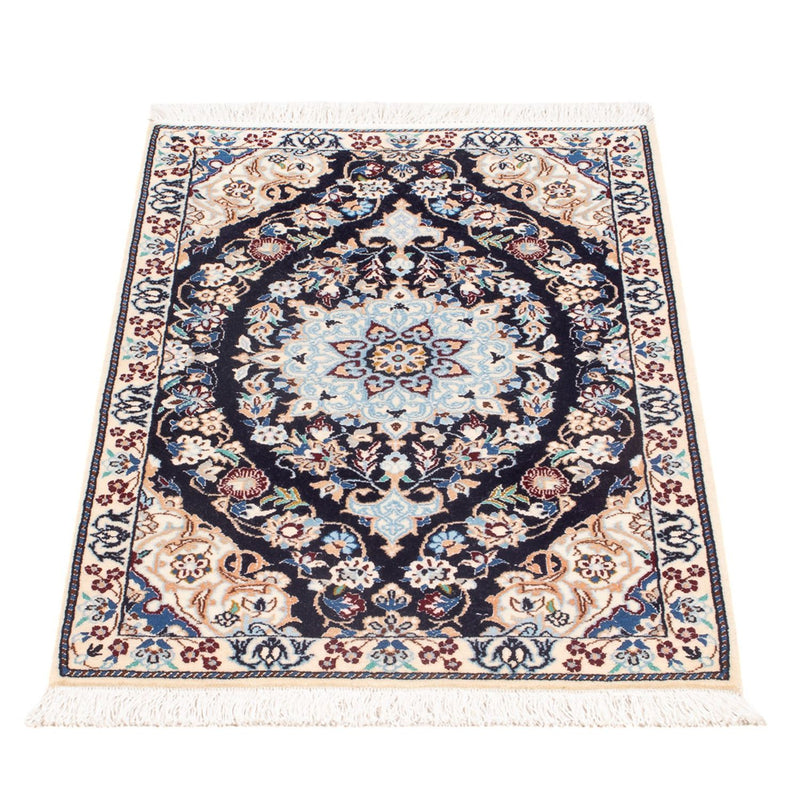 Tapis persan - Nain - Premium - 77 x 50 cm - bleu clair