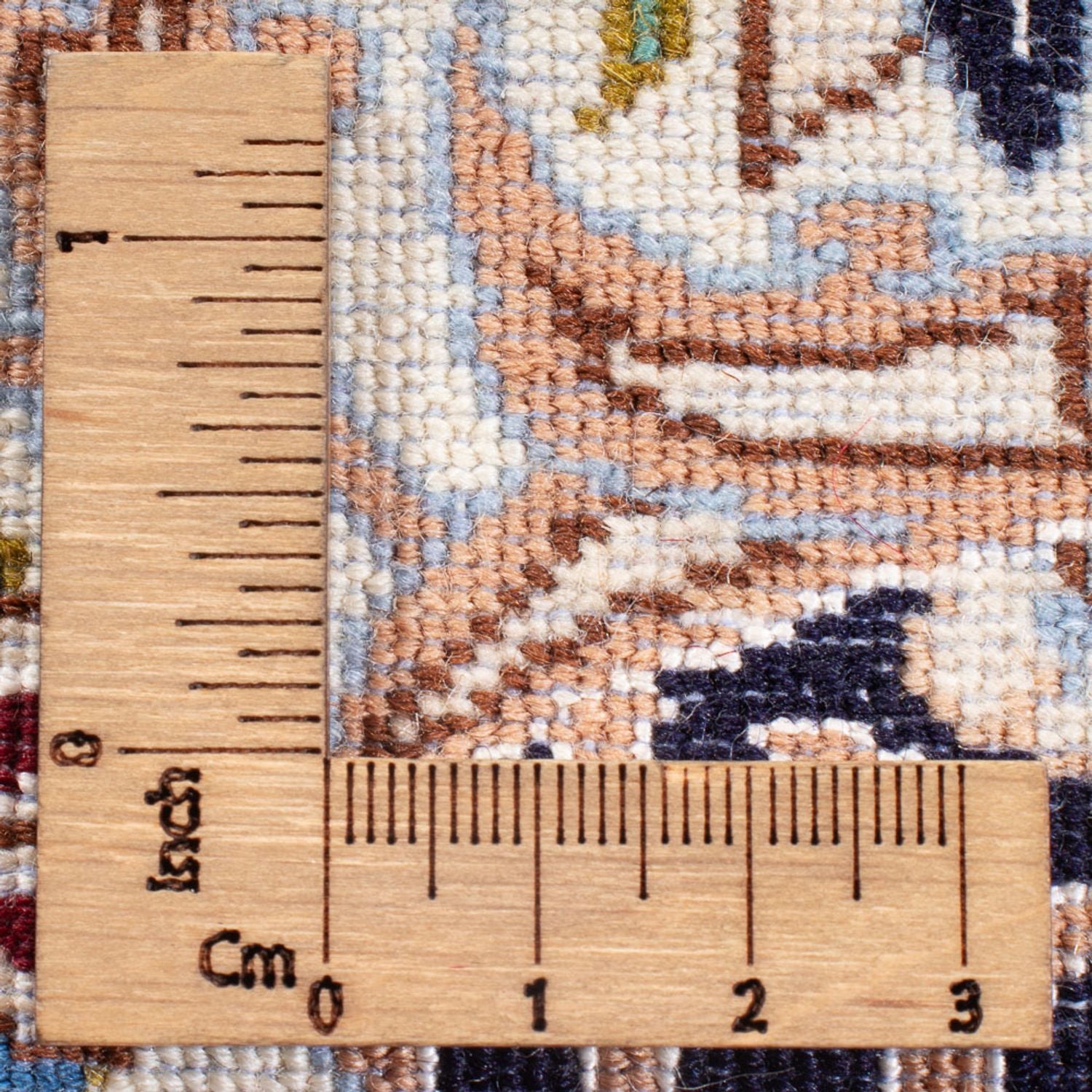 Tapis persan - Nain - Premium - 77 x 50 cm - bleu clair