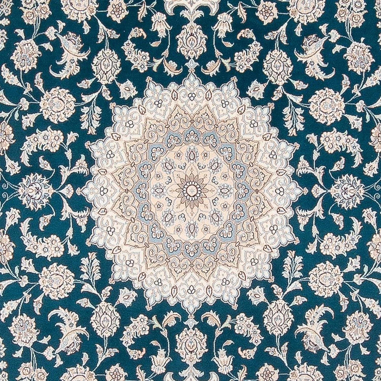 Tapis persan - Nain - 300 x 200 cm - vert