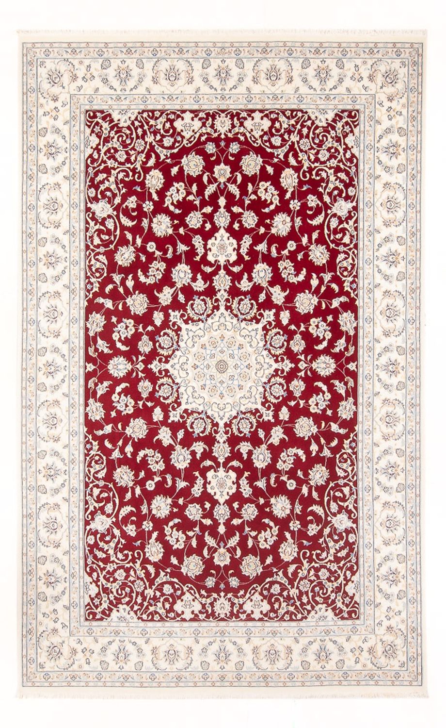 Tapis persan - Nain - 298 x 196 cm - rouge