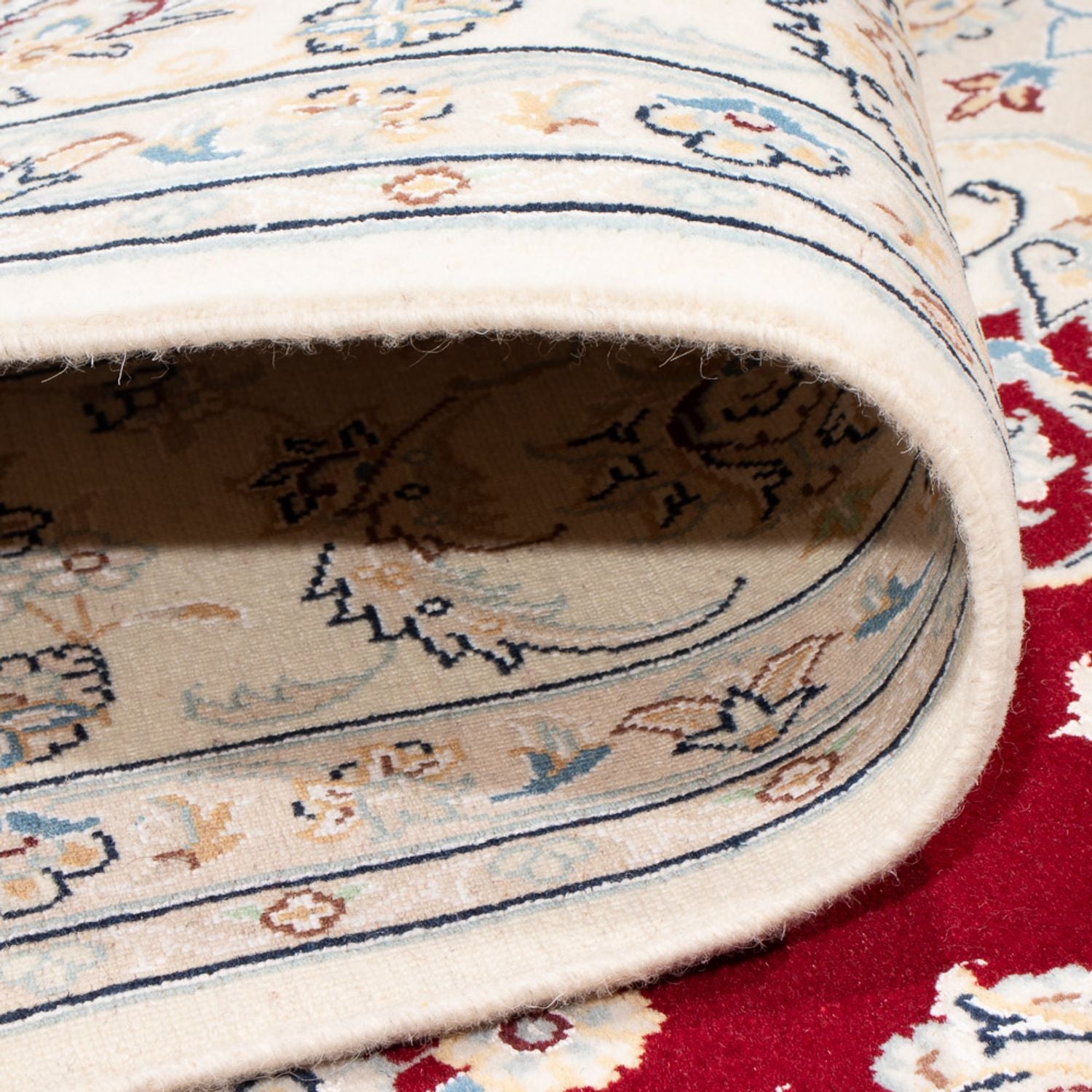 Tapis persan - Nain - 298 x 196 cm - rouge