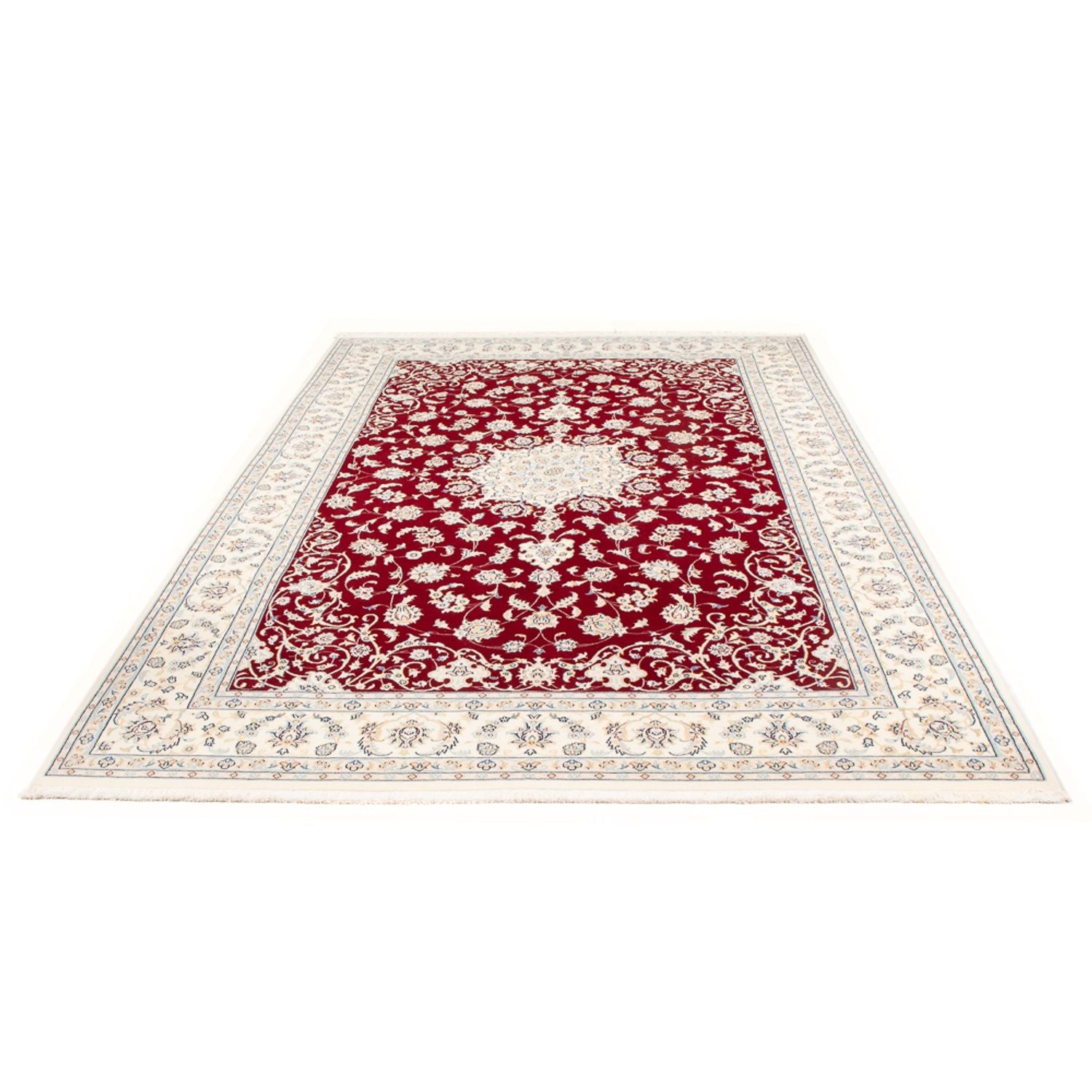 Tapis persan - Nain - 298 x 196 cm - rouge