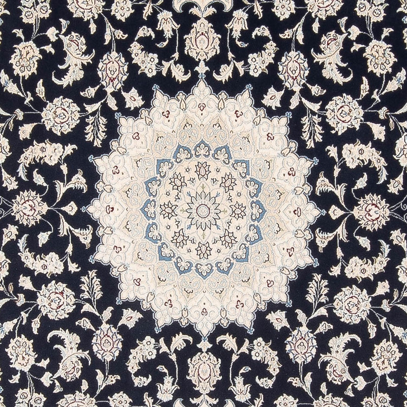Tapis persan - Nain - 297 x 198 cm - bleu foncé