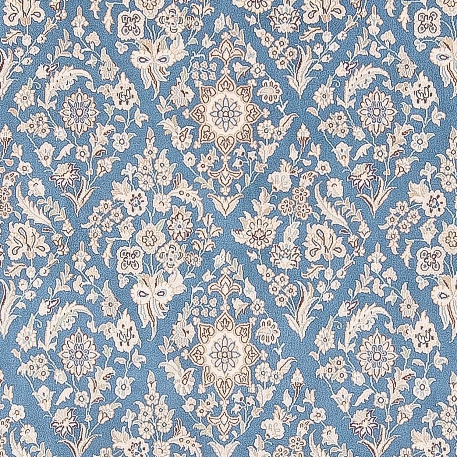 Tapis persan - Nain - 304 x 198 cm - bleu clair
