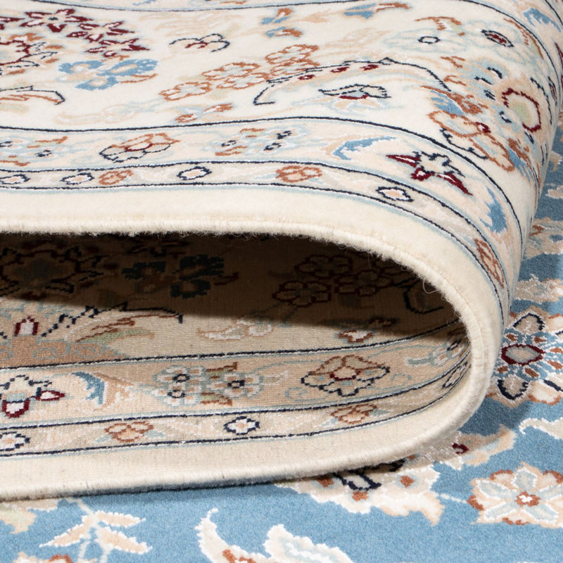 Tapis persan - Nain - 304 x 198 cm - bleu clair