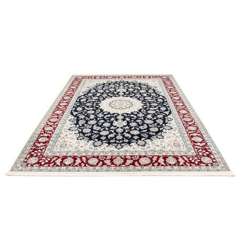Tapis persan - Nain - 296 x 198 cm - bleu foncé