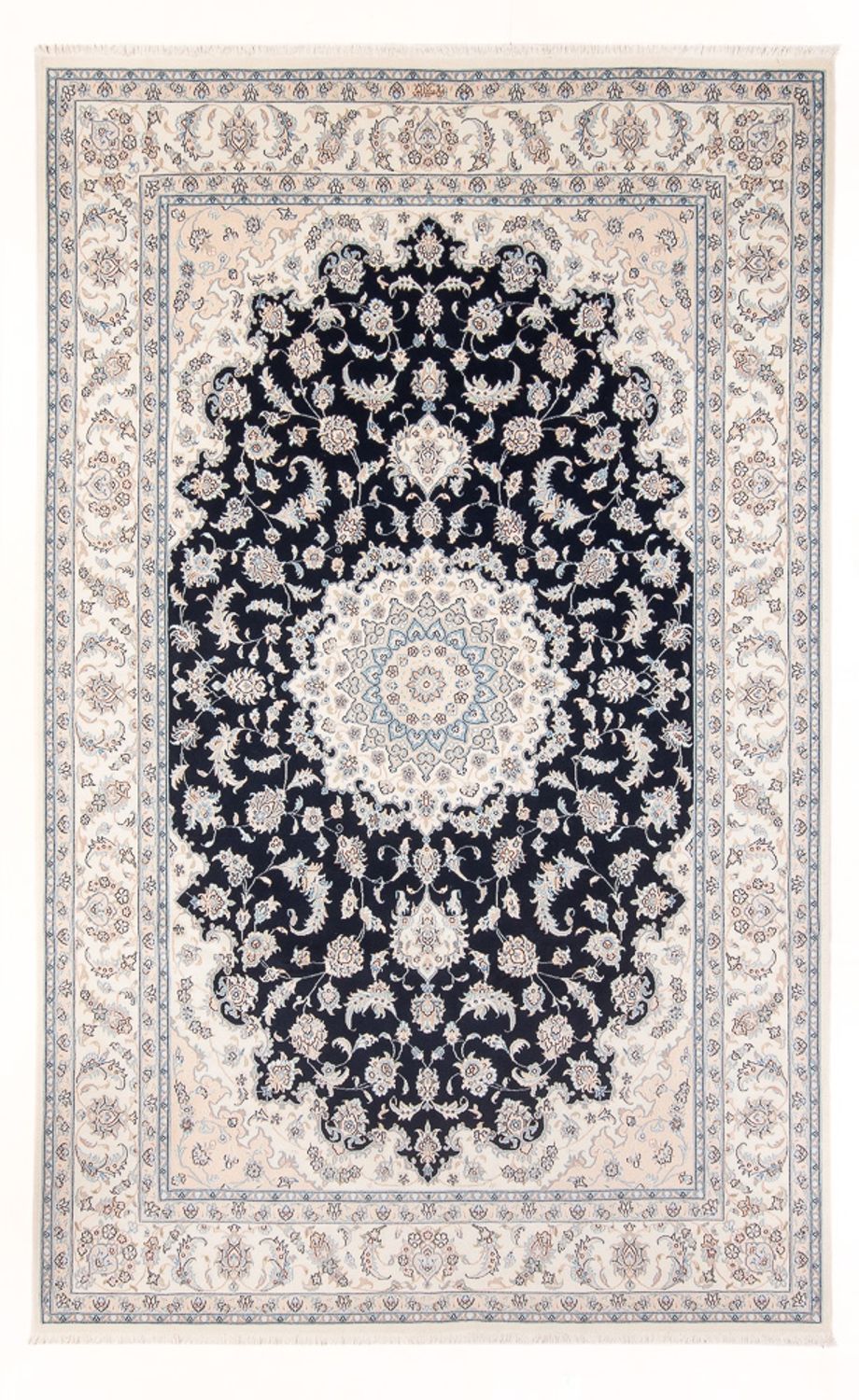 Perserteppich - Nain - Premium - 303 x 200 cm - dunkelblau