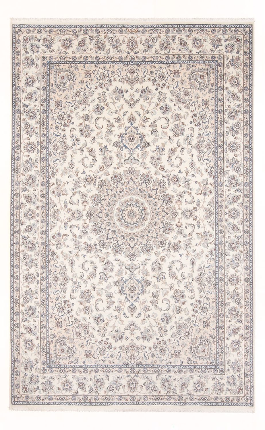 Tapis persan - Nain - Premium - 294 x 198 cm - crème