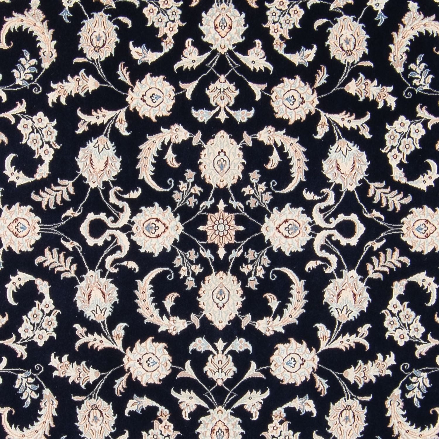 Tapis persan - Nain - 235 x 172 cm - bleu foncé