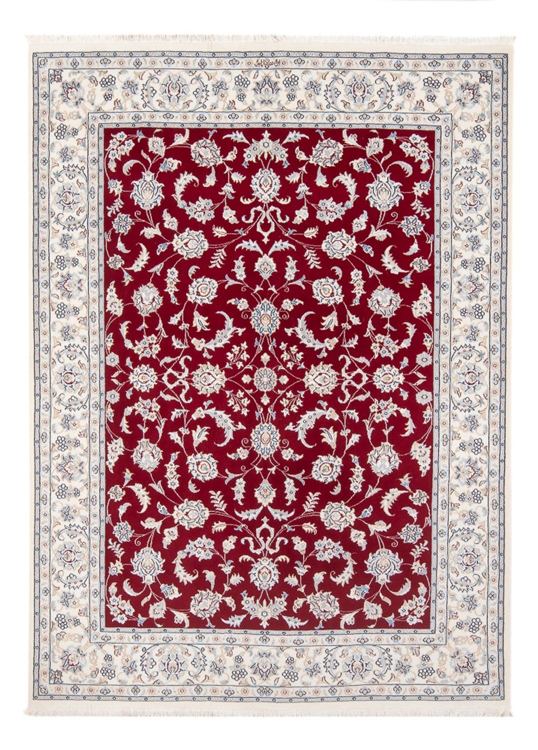 Tapis persan - Nain - Premium - 198 x 149 cm - rouge