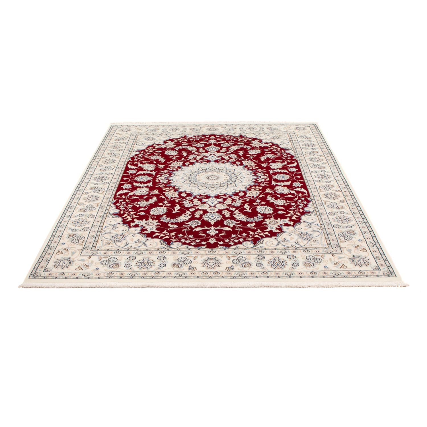 Tapis persan - Nain - Premium - 205 x 148 cm - rouge