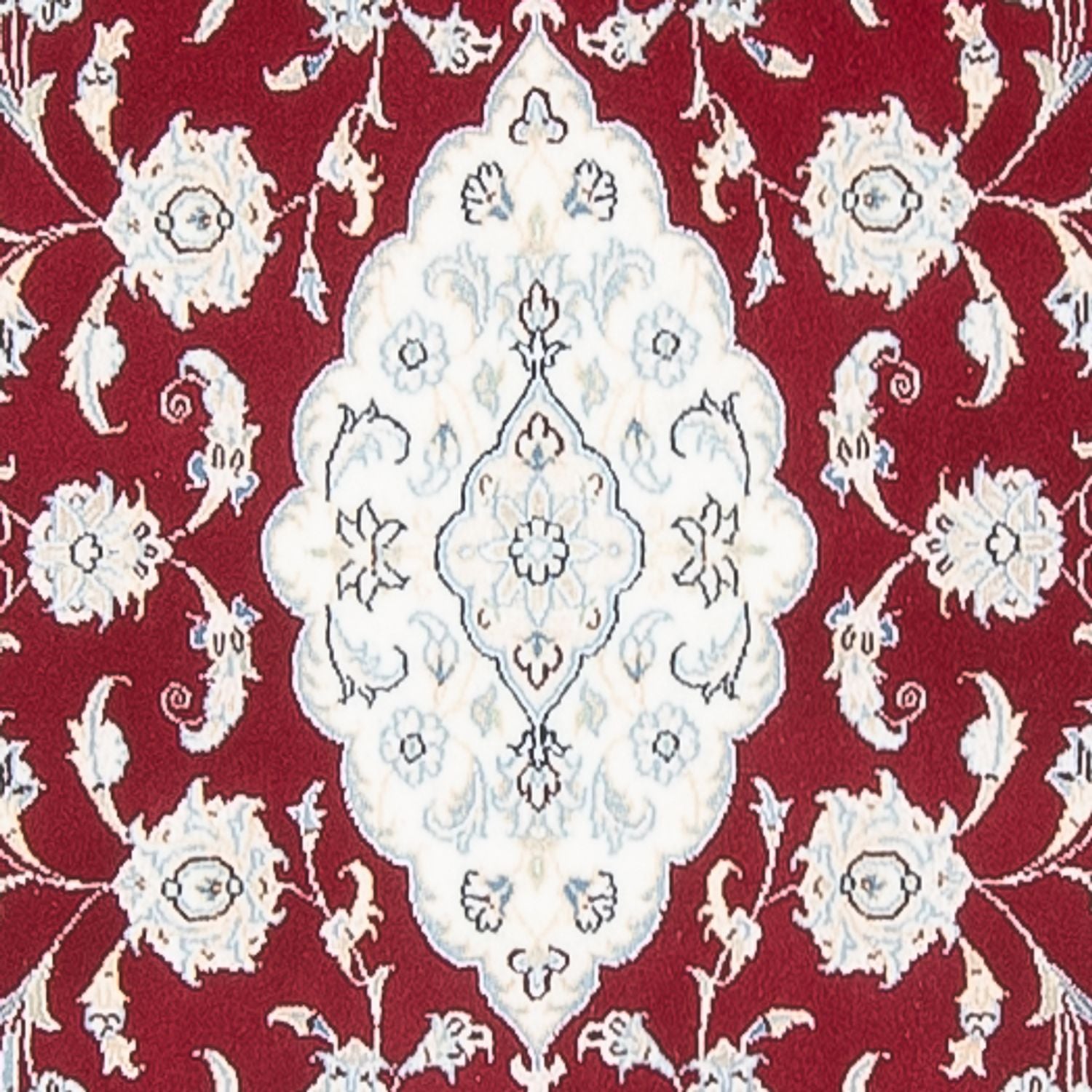 Tapis de couloir Tapis persan - Nain - Premium - 350 x 86 cm - rouge