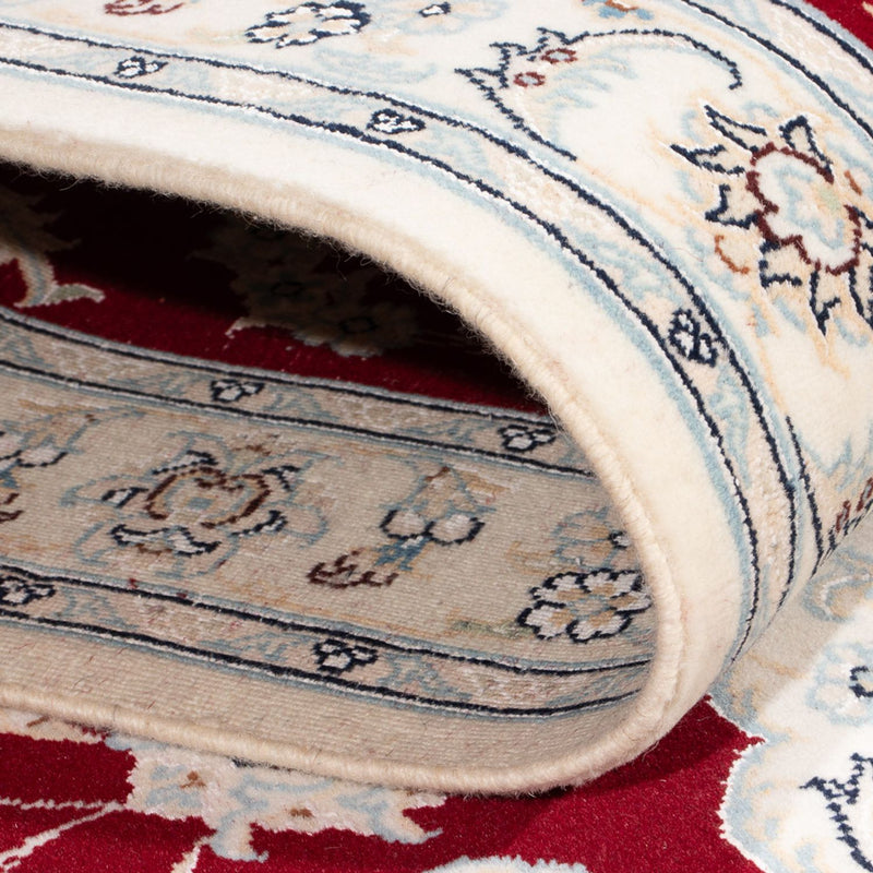 Tapis de couloir Tapis persan - Nain - Premium - 350 x 86 cm - rouge