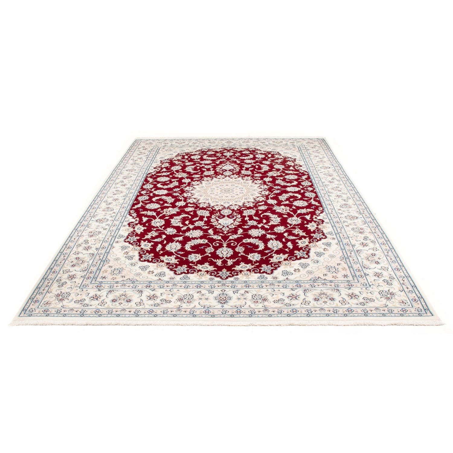 Tapis persan - Nain - Premium - 300 x 200 cm - rouge