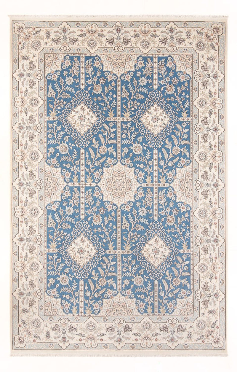 Tapis persan - Nain - Premium - 298 x 200 cm - bleu clair