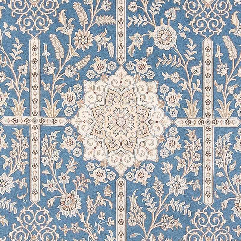 Tapis persan - Nain - Premium - 298 x 200 cm - bleu clair