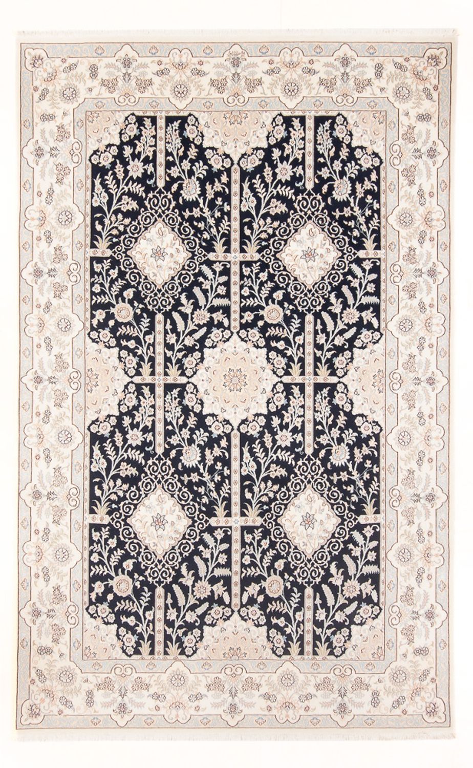 Perserteppich - Nain - Premium - 298 x 198 cm - dunkelblau