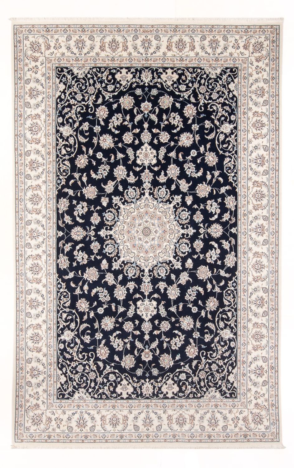 Perserteppich - Nain - Premium - 298 x 200 cm - dunkelblau