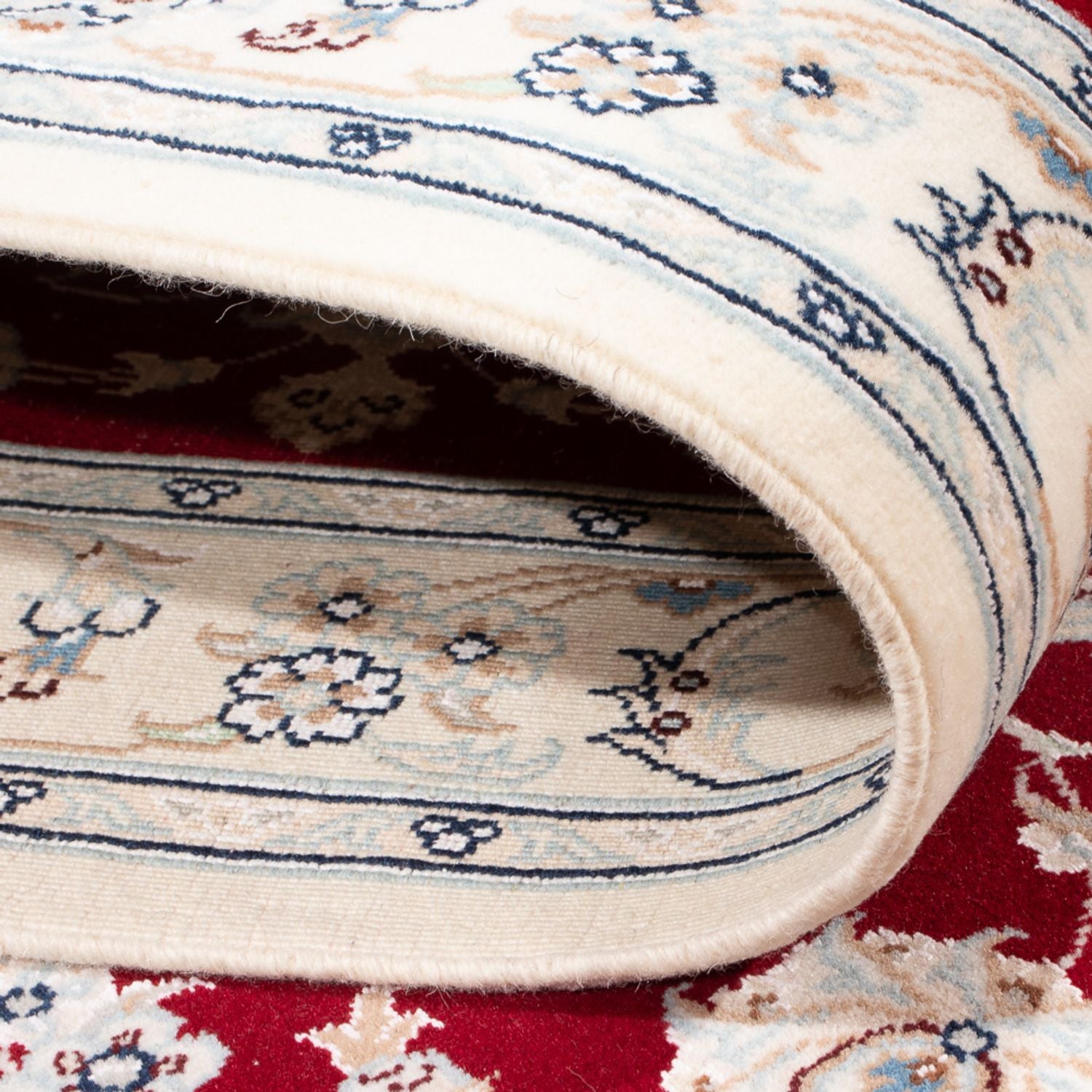 Tapis de couloir Tapis persan - Nain - Premium - 355 x 87 cm - rouge