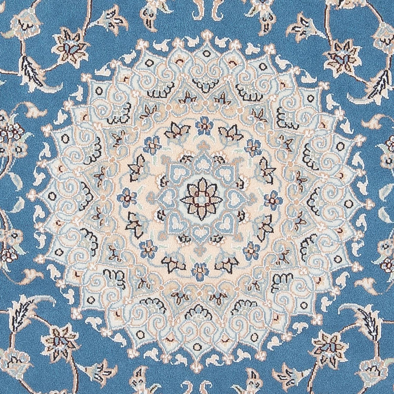 Tapis persan - Nain - Premium ronde  - 152 x 150 cm - bleu