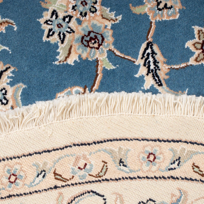 Tapis persan - Nain - Premium ronde  - 152 x 150 cm - bleu