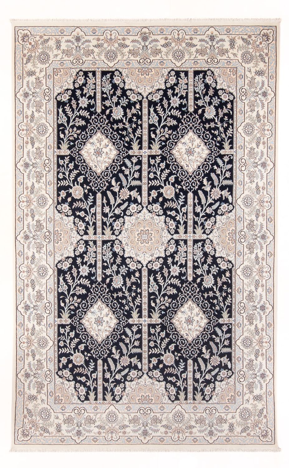 Perserteppich - Nain - Premium - 294 x 196 cm - dunkelblau