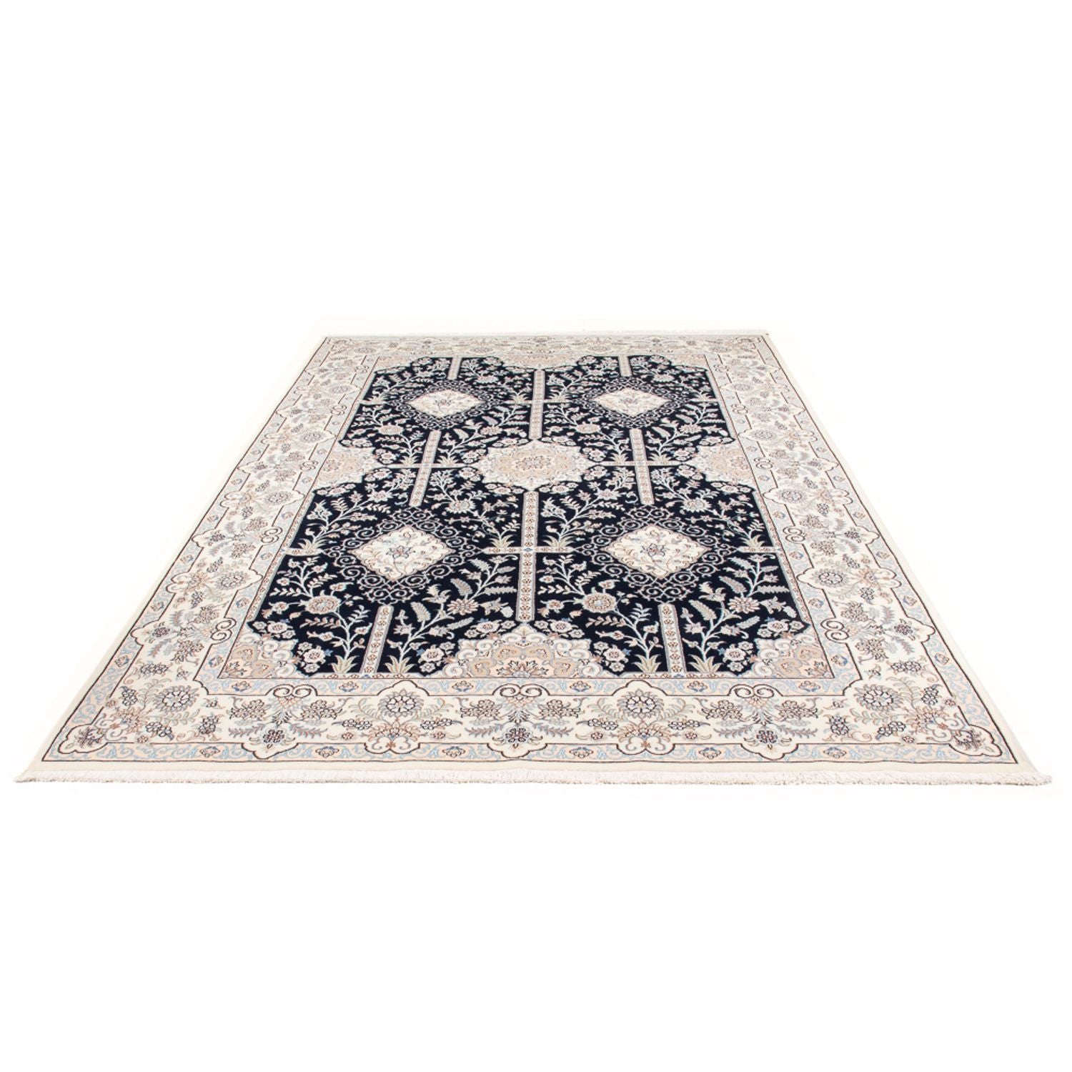 Perserteppich - Nain - Premium - 294 x 196 cm - dunkelblau