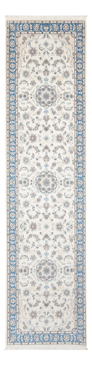 Tapis de couloir Tapis persan - Nain - Premium - 290 x 82 cm - crème
