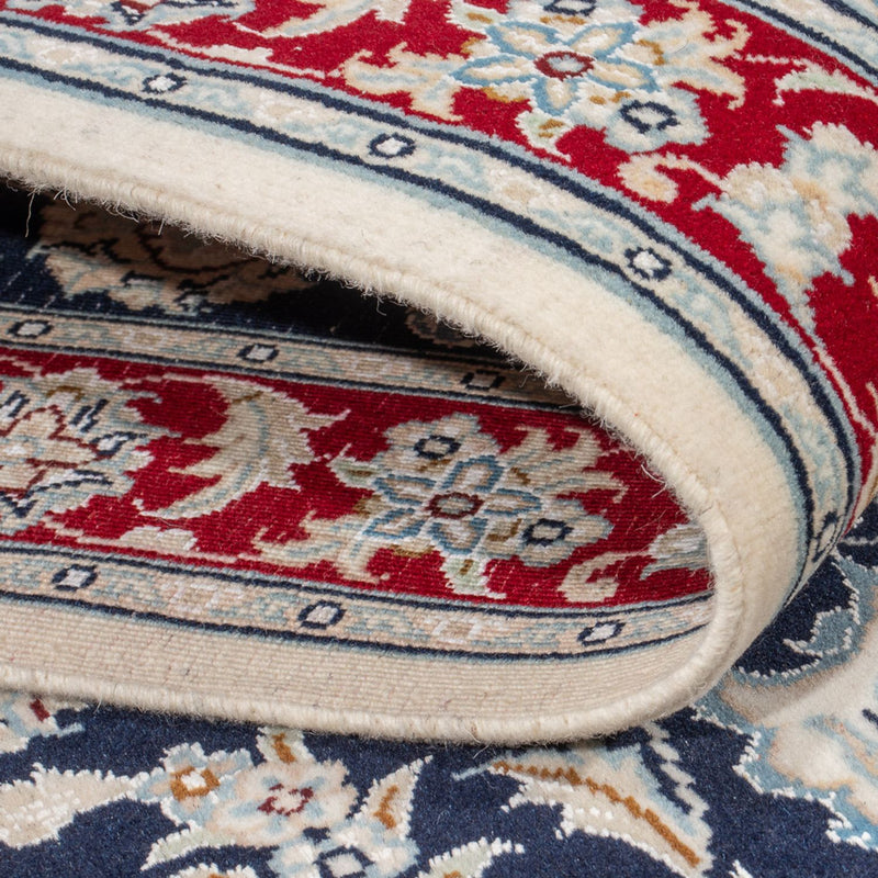 Tapis de couloir Tapis persan - Nain - Premium - 250 x 80 cm - bleu foncé