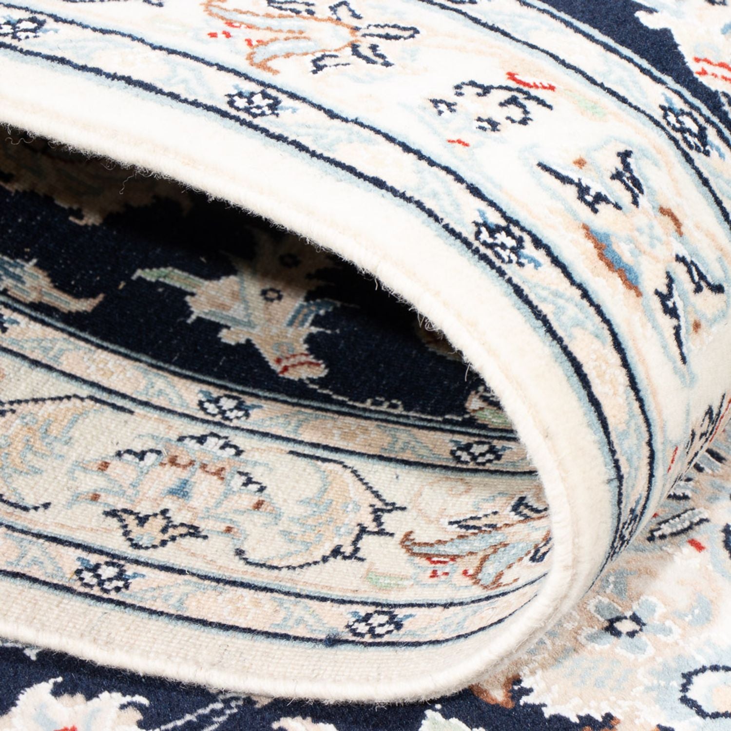 Läufer Perser - Nain - Premium - 306 x 81 cm - dunkelblau