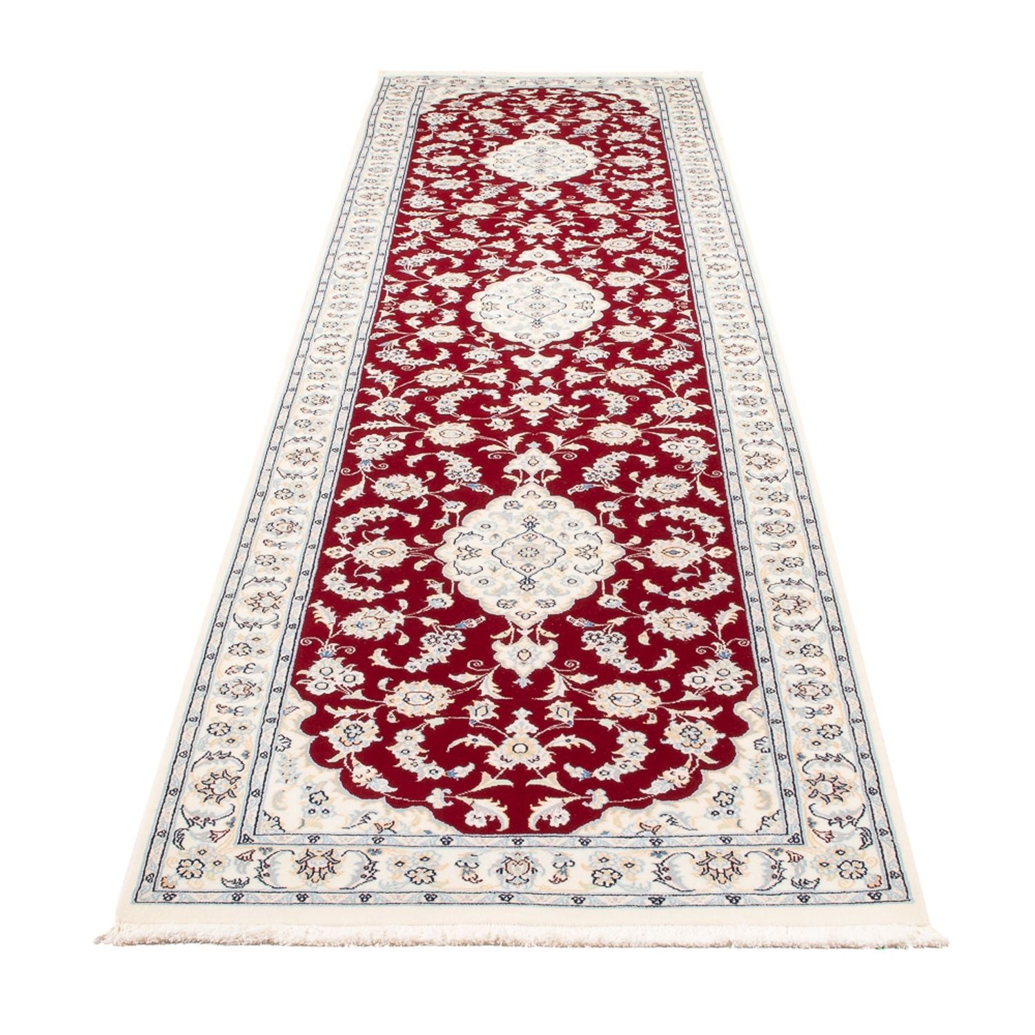 Läufer Perser - Nain - Premium - 346 x 84 cm - rot