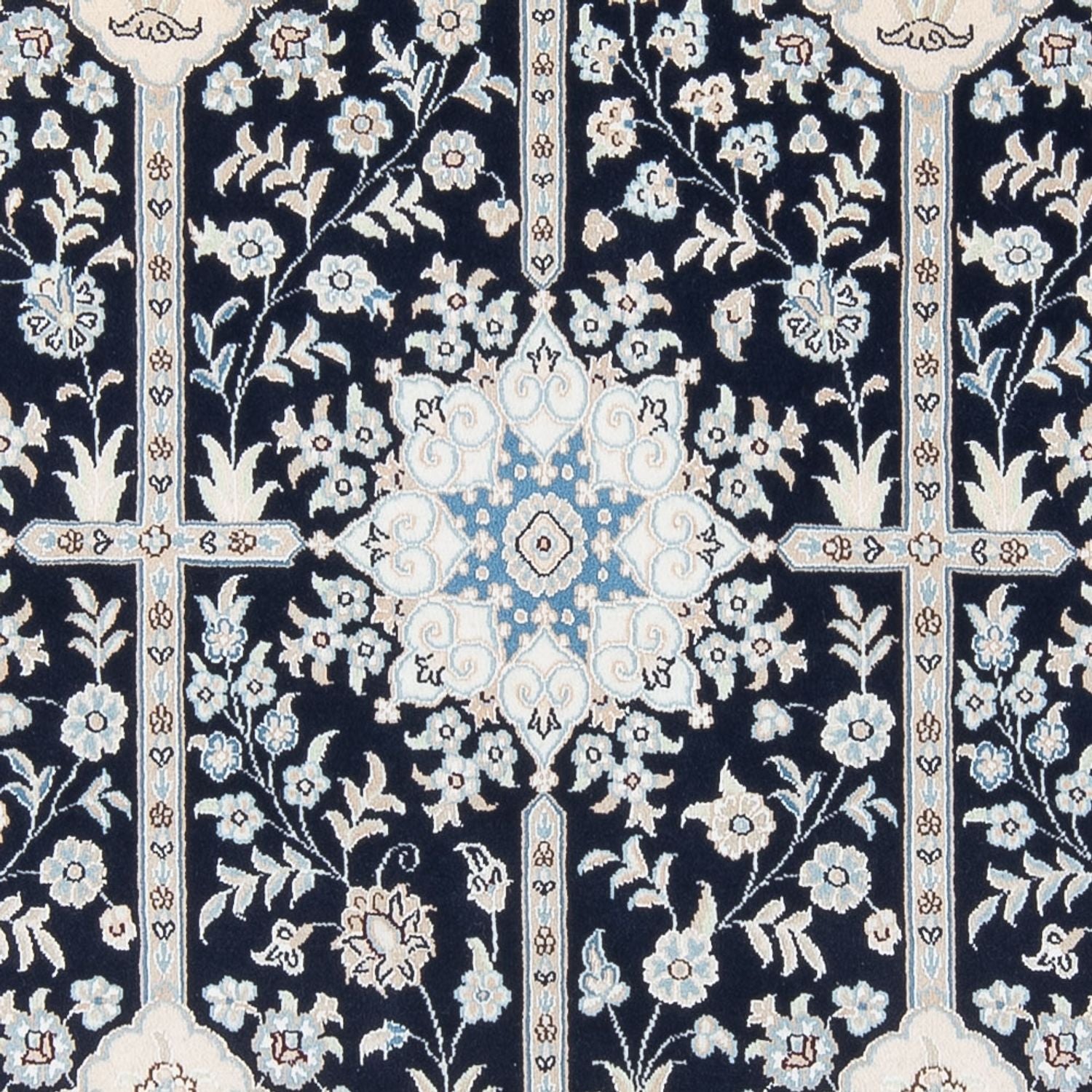 Tapis persan - Nain - Premium - 205 x 150 cm - bleu foncé