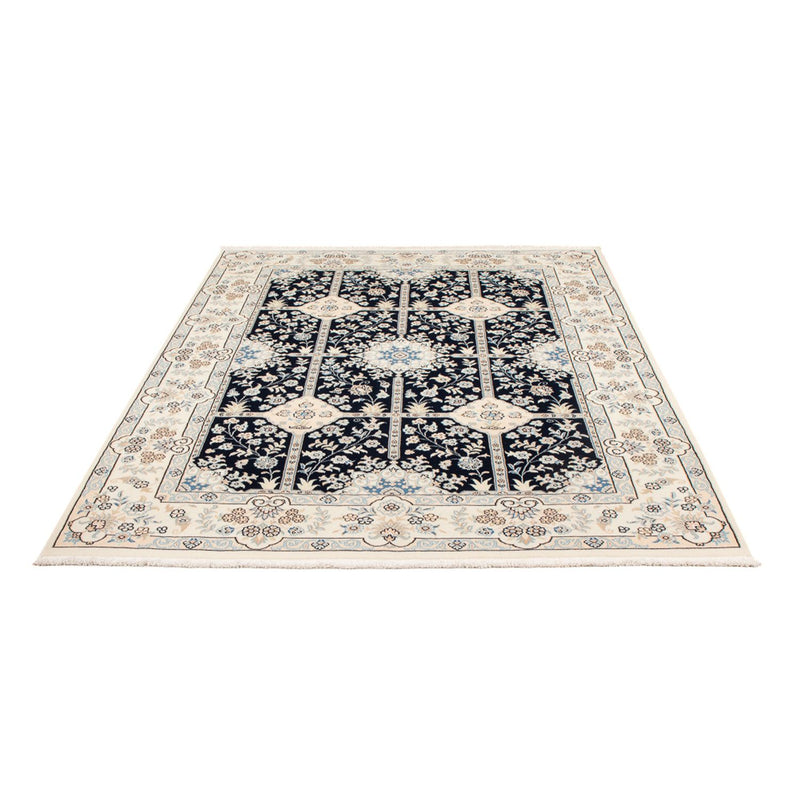Tapis persan - Nain - Premium - 205 x 150 cm - bleu foncé