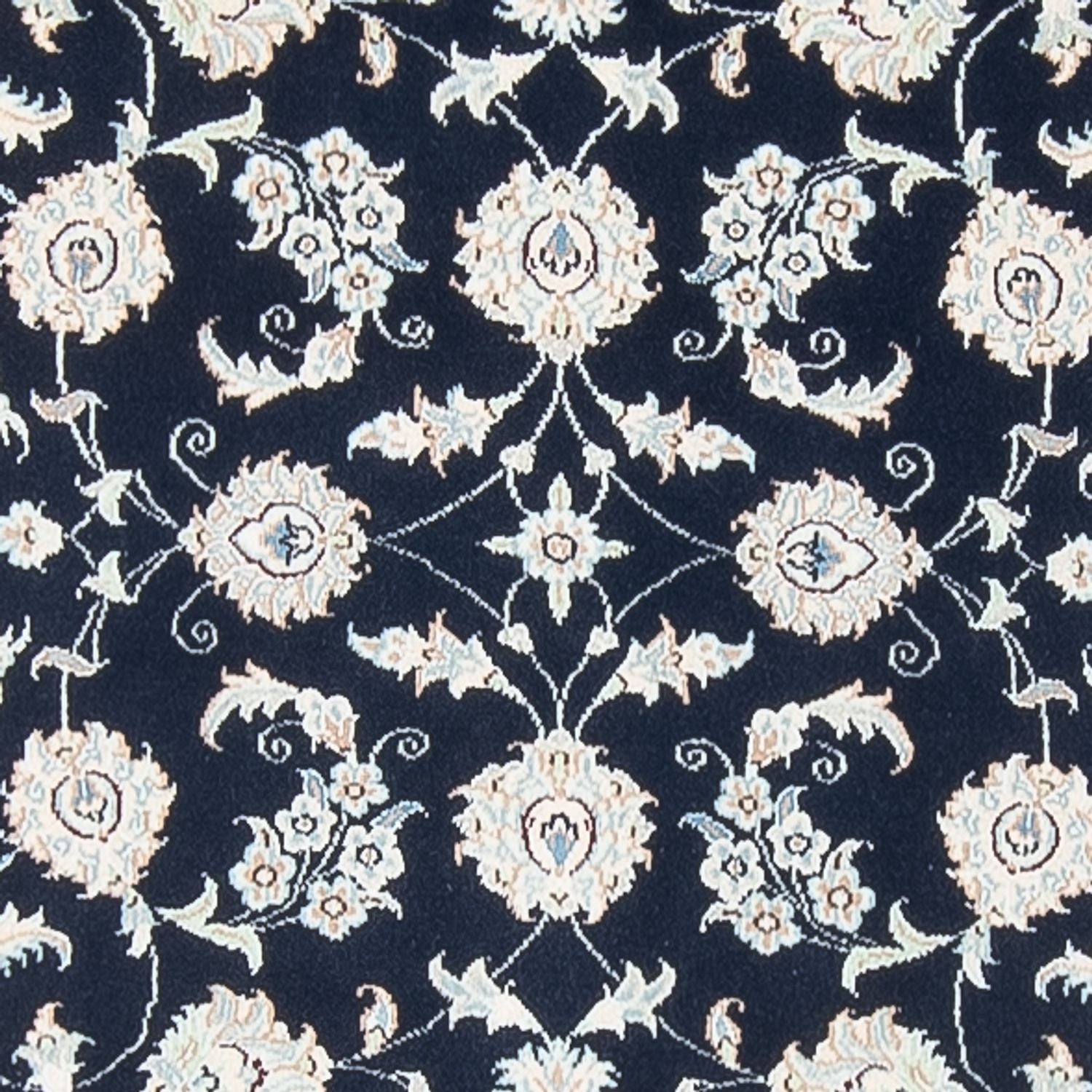 Tapis de couloir Tapis persan - Nain - Premium - 394 x 92 cm - bleu foncé