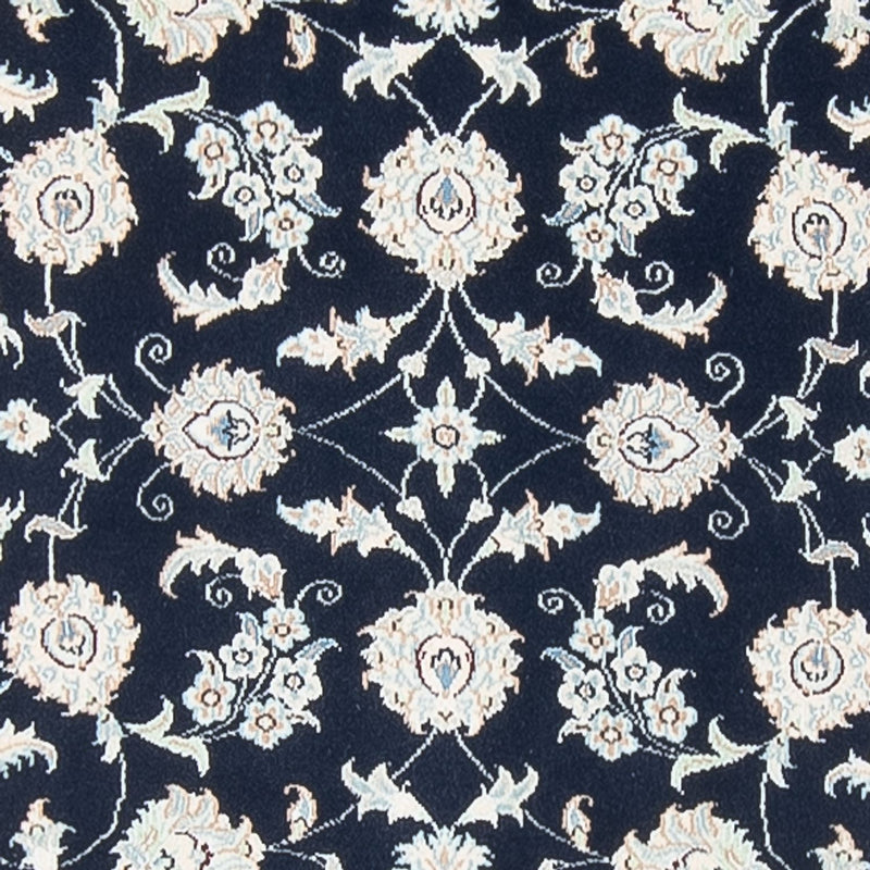 Tapis de couloir Tapis persan - Nain - Premium - 394 x 92 cm - bleu foncé
