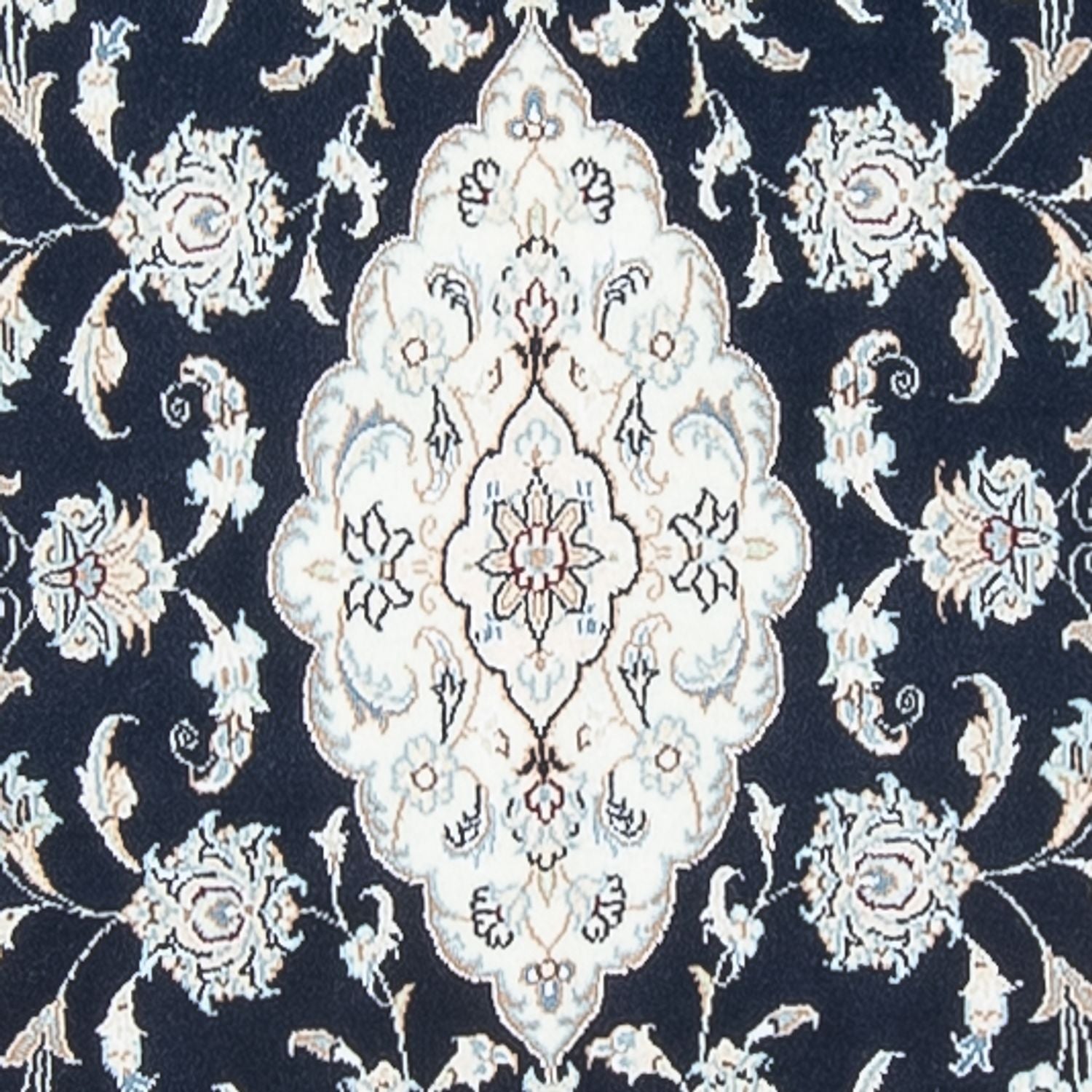 Tapis de couloir Tapis persan - Nain - Premium - 353 x 85 cm - bleu foncé