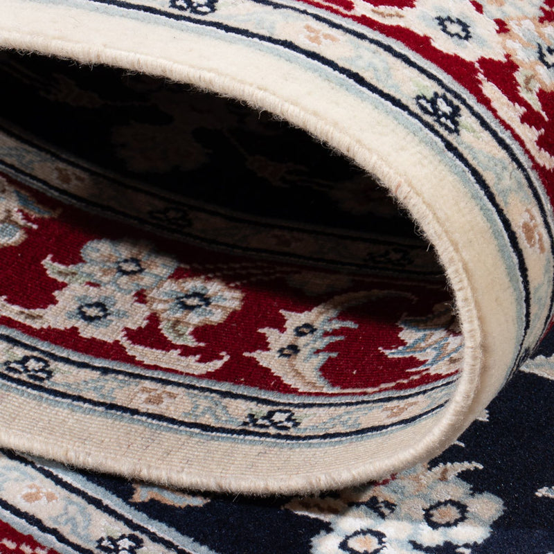 Tapis de couloir Tapis persan - Nain - Premium - 353 x 85 cm - bleu foncé