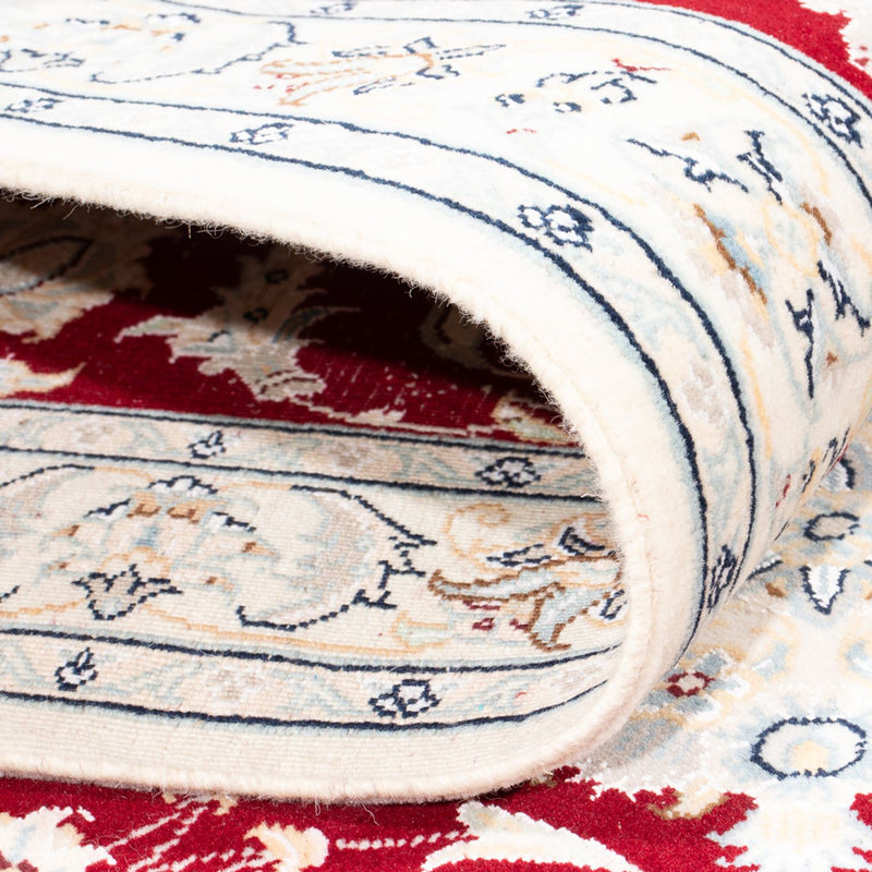 Tapis de couloir Tapis persan - Nain - Premium - 304 x 82 cm - rouge