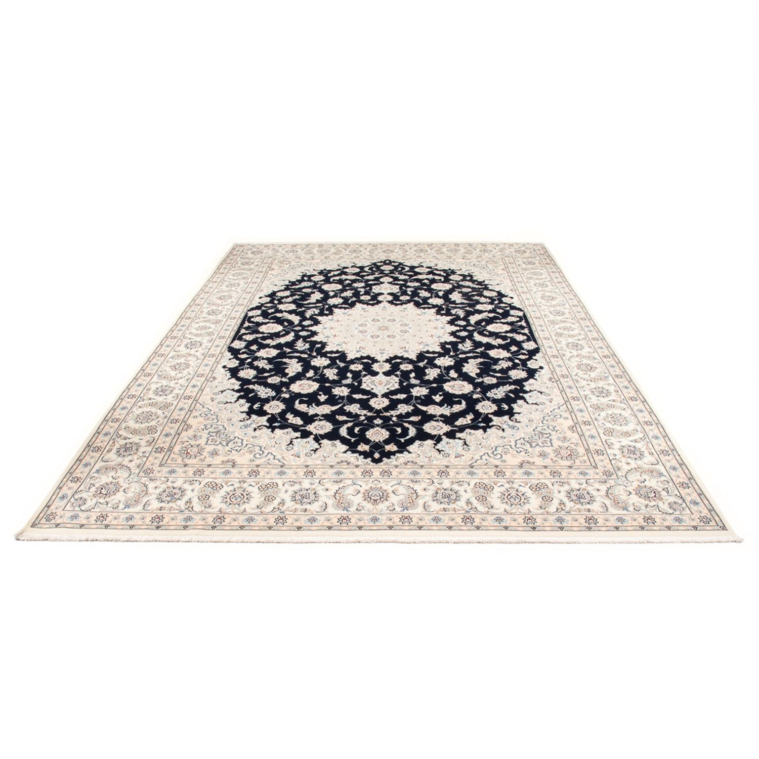 Perserteppich - Nain - Premium - 356 x 250 cm - dunkelblau