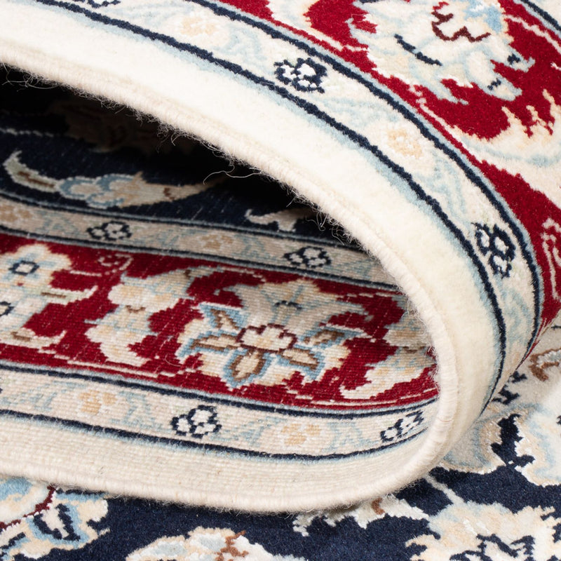 Tapis de couloir Tapis persan - Nain - Premium - 292 x 80 cm - bleu foncé