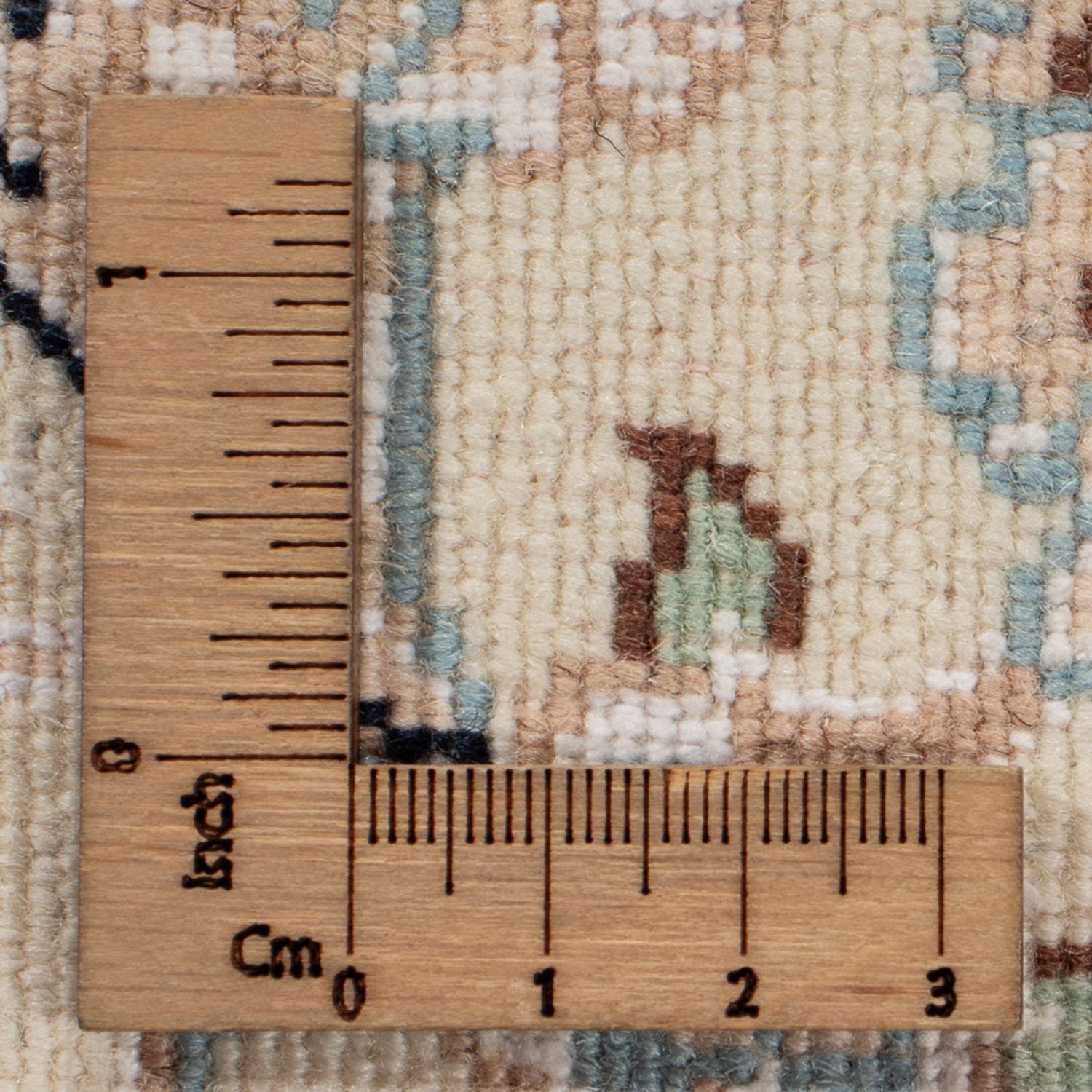 Tapis persan - Nain carré  - 246 x 242 cm - bleu foncé