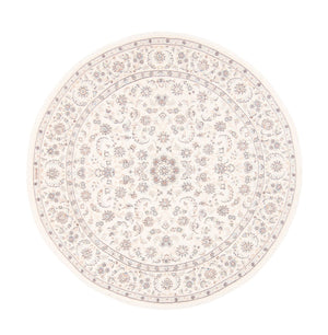 Tapis persan - Nain ronde  - 200 x 200 cm - crème